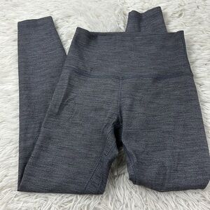 Lululemon Align Pant II 25" Mini Heathered Herringbone Heathered Black White